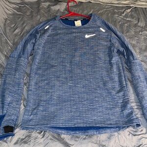 Nike Blue Long Sleeve Athletic Top